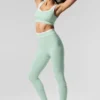 Airbrush High-Waist 7/8 Better Together Legging - Spearmint/White