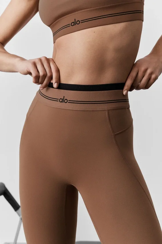 Airbrush High-Waist 7/8 Better Together Legging - Sun Kissed Brown/Bla