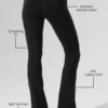 Airbrush High-Waist 7/8 Bootcut Legging - Black