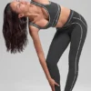 Airbrush High-Waist 7/8 Heart Throb Legging - Anthracite/White