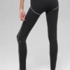Airbrush High-Waist 7/8 Heart Throb Legging - Black/White