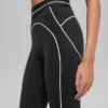 Airbrush High-Waist 7/8 Heart Throb Legging - Black/White