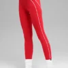 Airbrush High-Waist 7/8 Heart Throb Legging - Bright Red/White