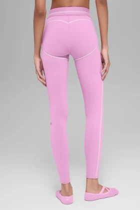 Airbrush High-Waist 7/8 Heart Throb Legging – Candy Heart Pink/White