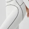 Airbrush High-Waist 7/8 Heart Throb Legging - White/Black