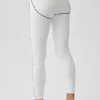 Airbrush High-Waist 7/8 Heart Throb Legging - White/Black