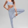 Airbrush High-Waist 7/8 Heart Throb Legging - Winter Frost/White