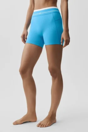 Airbrush High-Waist Better Together Short – Azure Blue/White