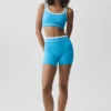 Airbrush High-Waist Better Together Short - Azure Blue/White