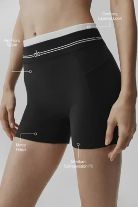 Airbrush High-Waist Better Together Short – Black/White