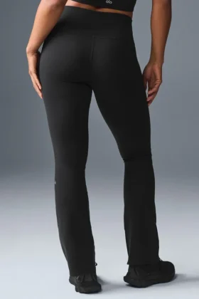 Airbrush High-Waist Bootcut Legging – Black