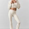 Airbrush High-Waist Bootcut Legging - Ivory
