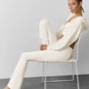 Airbrush High-Waist Bootcut Legging - Ivory