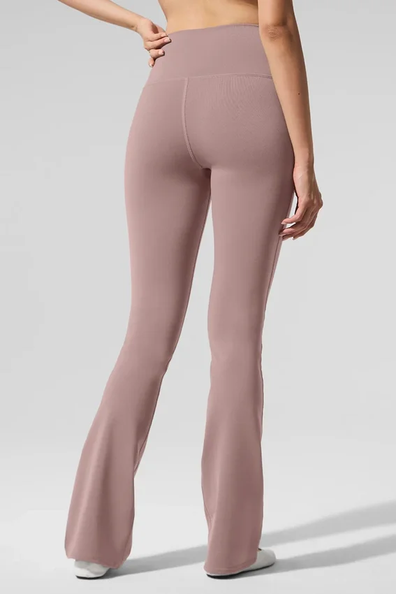 Airbrush High-Waist Bootcut Legging - Taupe