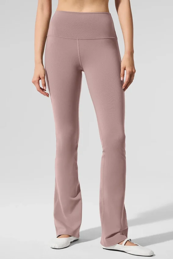 Airbrush High-Waist Bootcut Legging - Taupe