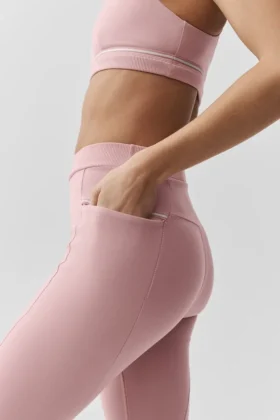 Airbrush High-Waist Fast Track Legging – Vintage Pink/White
