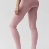 Airbrush High-Waist Fast Track Legging - Vintage Pink/White