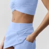 Airbrush High-Waist Good Form Tennis Skirt - Light Provence Blue