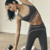 Airbrush High-Waist Heart Throb Legging - Anthracite/White