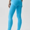 Airbrush High-Waist Heart Throb Legging - Azure Blue/White