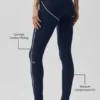 Airbrush High-Waist Heart Throb Legging - Navy/White