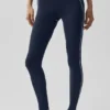 Airbrush High-Waist Heart Throb Legging - Navy/White