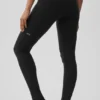 Airbrush High-Waist Highlight Goddess Legging - Black