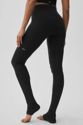 Airbrush High-Waist Highlight Goddess Legging – Black