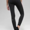 Airbrush High-Waist Race Pace 7/8 Legging - Black/White
