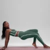 Airbrush High-Waist Race Pace 7/8 Legging - Clover Green/White