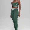 Airbrush High-Waist Race Pace 7/8 Legging - Clover Green/White
