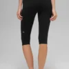 Airbrush High-Waist Race Pace Capri - Black/White