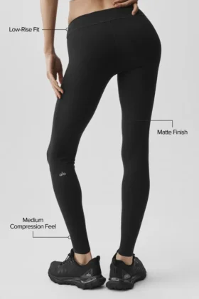 Airbrush Low-Rise 7/8 Legging – Black