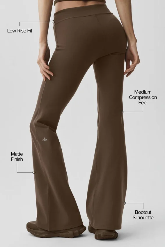 Airbrush Low-Rise Bootcut Legging - Espresso