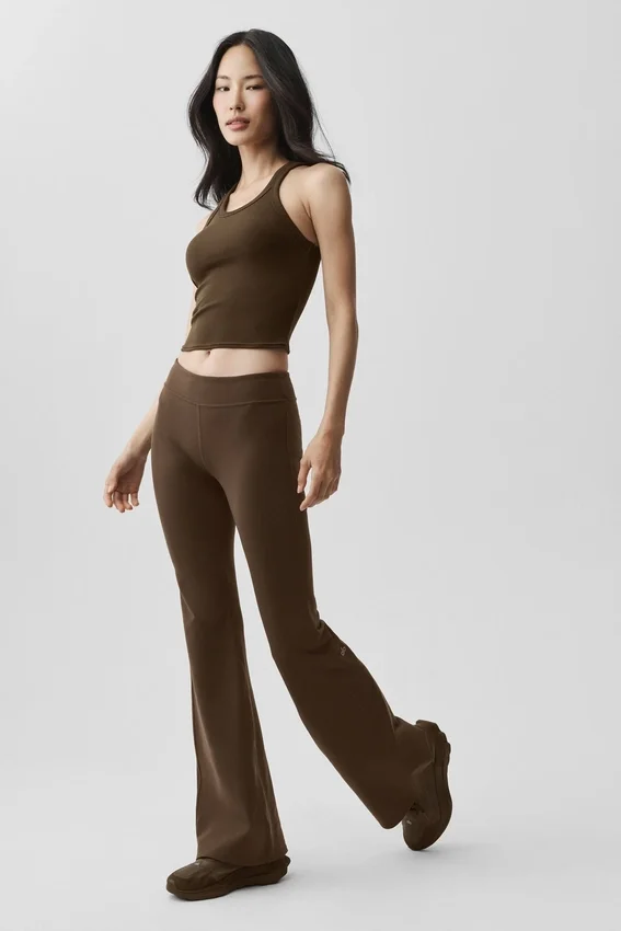 Airbrush Low-Rise Bootcut Legging - Espresso