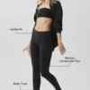 Airbrush Low-Rise Legging - Black