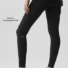 Airbrush Mid-Rise Legging - Black