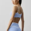 Airbrush Race Pace Bra - Light Provence Blue/White