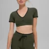 Airbrush Race Pace Short Sleeve - Green Olive/Black