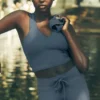Airbrush Real Bra Tank - Bluestone