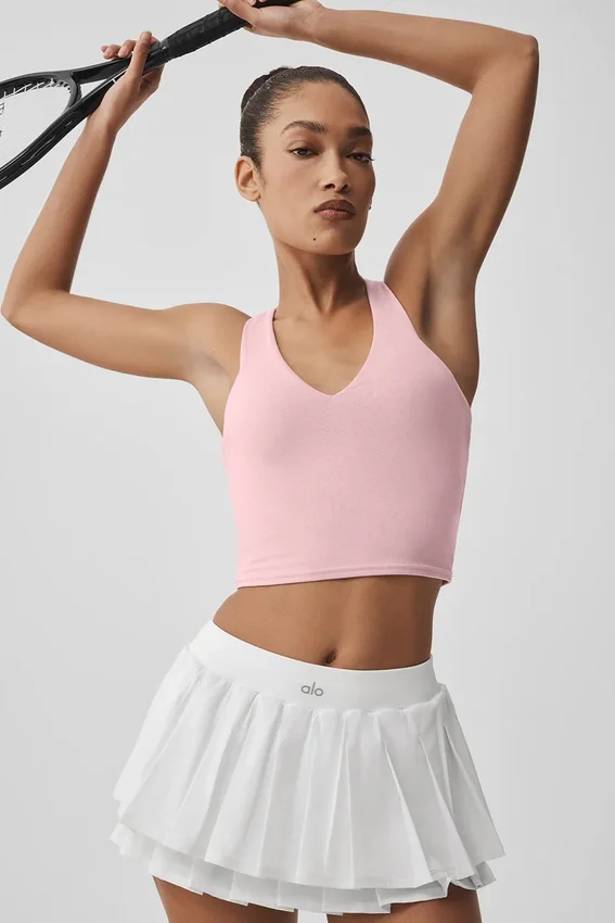 Airbrush Real Bra Tank - Vintage Pink