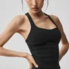 Airbrush Sparks Fly Corset Tank - Black