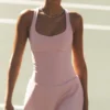 Airbrush Sparks Fly Corset Tennis Dress - Vintage Pink