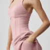 Airbrush Sparks Fly Corset Tennis Dress - Vintage Pink