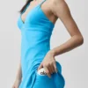 Airbrush Splendor Dress - Azure Blue