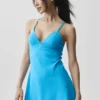 Airbrush Splendor Dress - Azure Blue