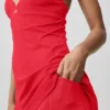 Airbrush Splendor Dress - Bright Red