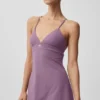 Airbrush Splendor Dress - Plum Kiss