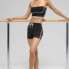 Airbrush Streamlined Bra Tank - Black/White