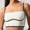 Airbrush Streamlined Bra Tank - Ivory/Black